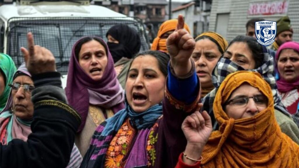 Asiya Andrabi, Kashmiri women activist, advocating for human rights amid Indian-administered Kashmir conflict.