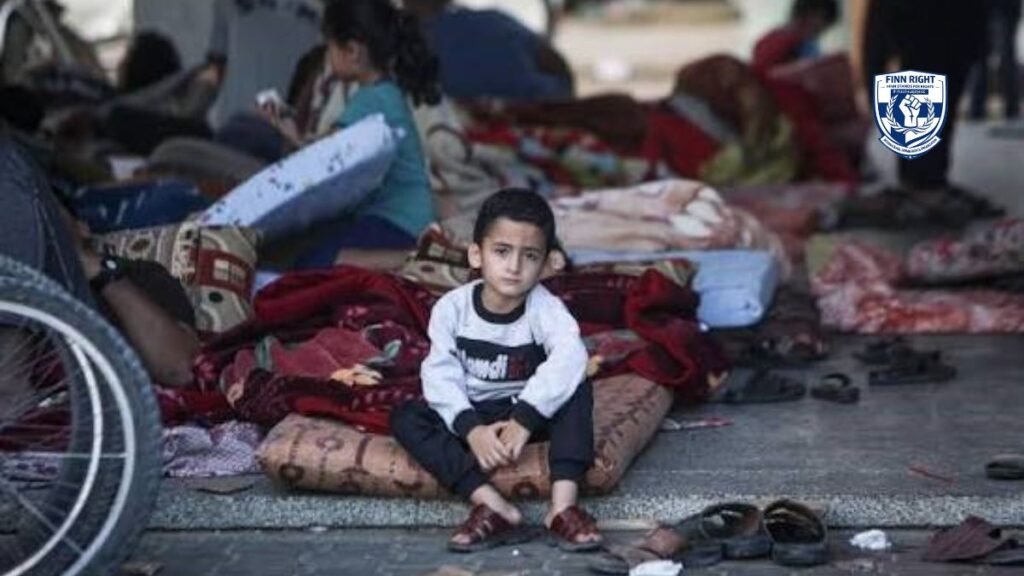 Injured children in Gaza receiving medical care amid conflict and humanitarian crisis