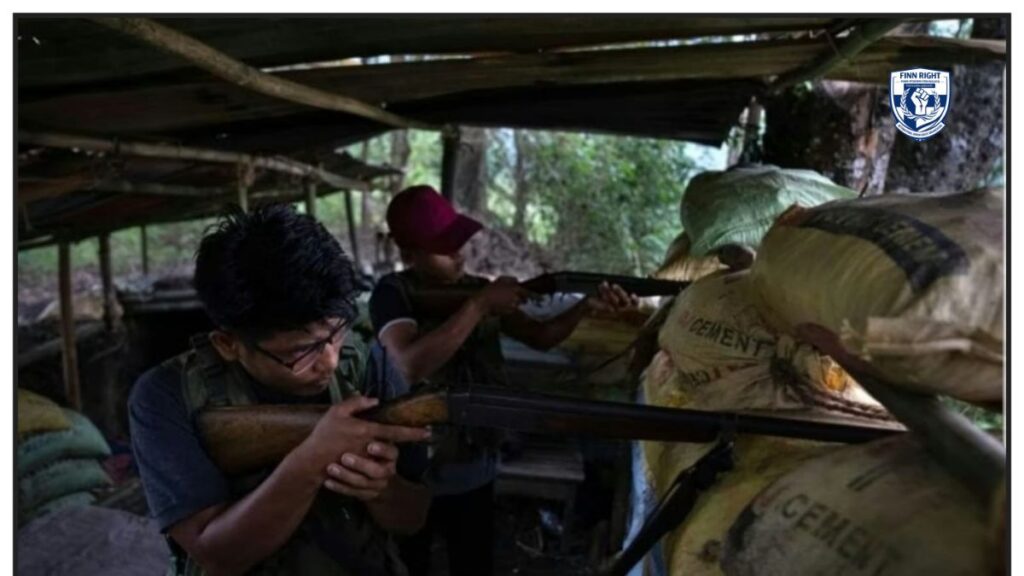 “Security forces patrol conflict-hit Manipur after deadly IED blast as civilians protest amid unrest and restrictions.”