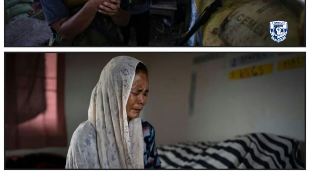 “Security forces patrol conflict-hit Manipur after deadly IED blast as civilians protest amid unrest and restrictions.”