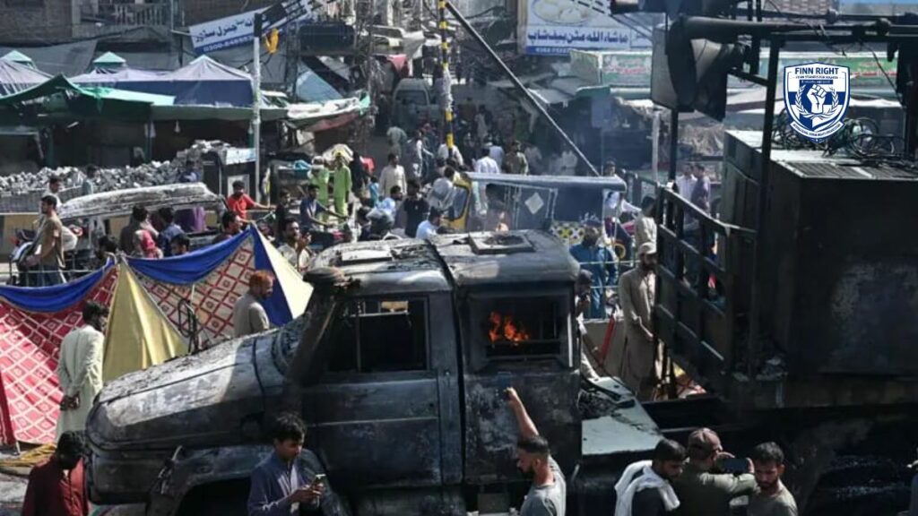 Police and protesters clash during TLP crackdown in Lahore–Muridke corridor, highlighting human rights concerns in Pakistan