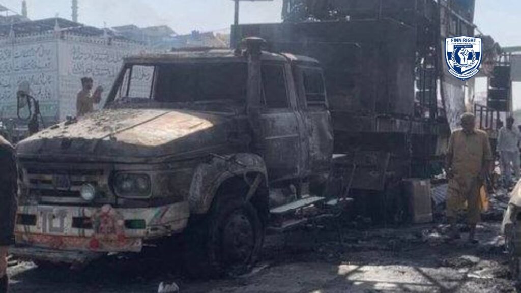 Police and protesters clash during TLP crackdown in Lahore–Muridke corridor, highlighting human rights concerns in Pakistan