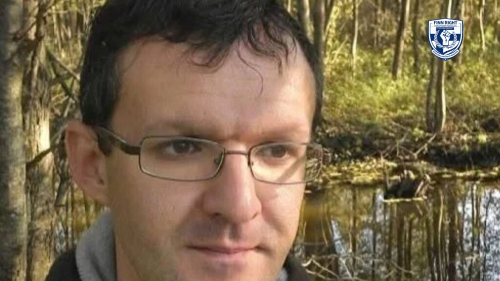 Dzianis Ivashyn, an imprisoned investigative reporter and political prisoner in Belarus, documented by FinnRight International.